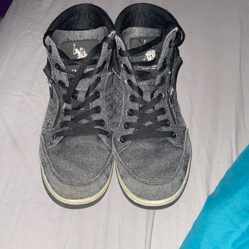Grey Polo Sneakers